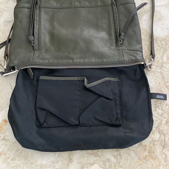 Sanctuary Green Leather Shoulder Bag - Picture 14 of 16